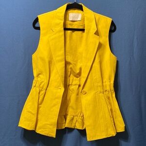 New Vest by Ulla Johnson  New York with one button in the front lined size S